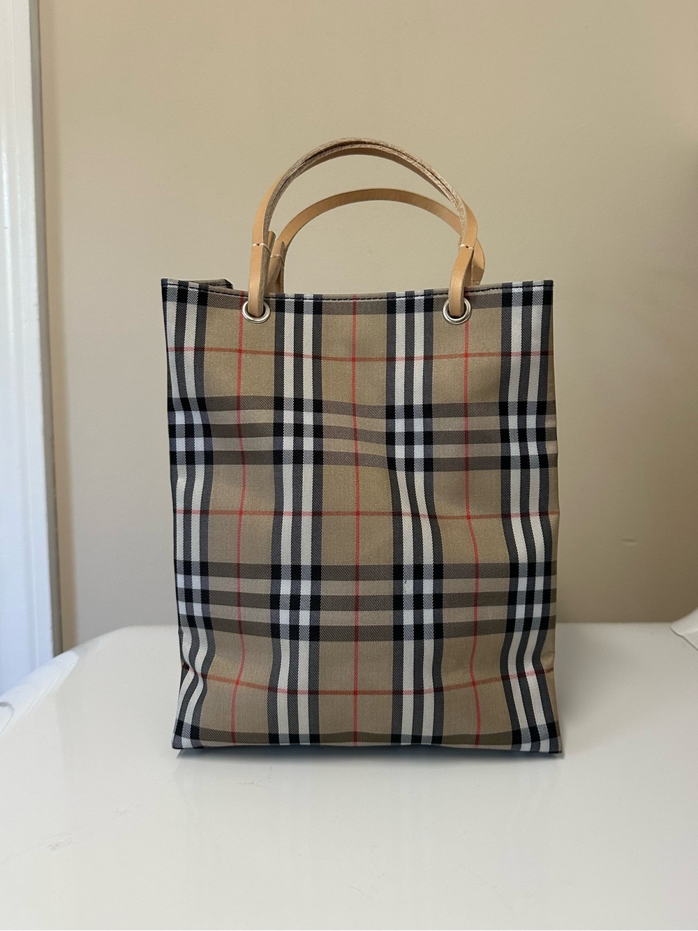 Burberry Nova Check Mini Tote Bag
